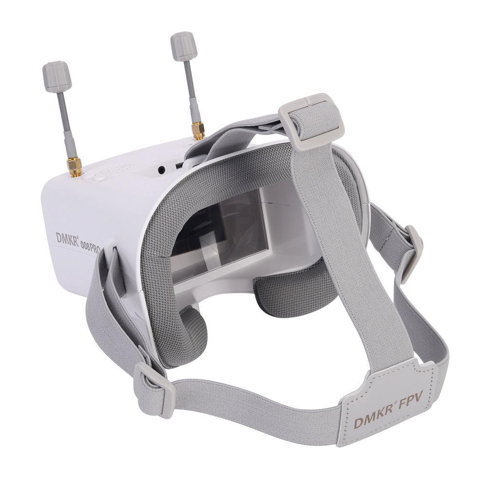 Fpv Drone Goggles - Lunettes FPV 008D PRO blanches avec