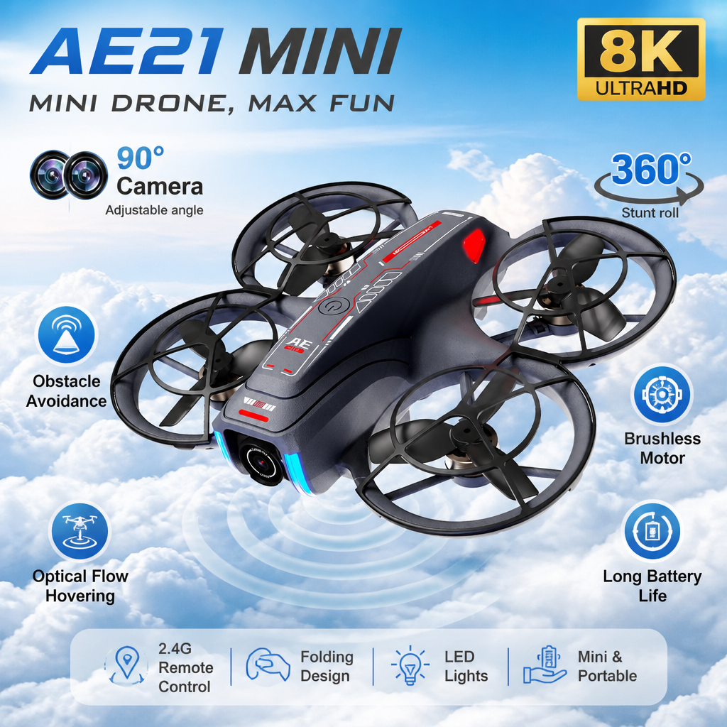 Fpv Drone Charger - Drone professionnel GPS 8K HD 360°