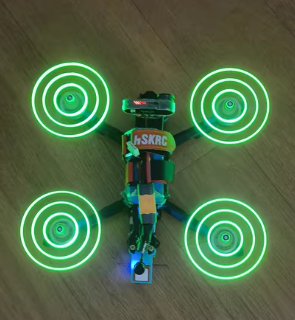 Fpv Drone Bag - Gemfan-51433L 5.1 pouces Moonlight LED Props,