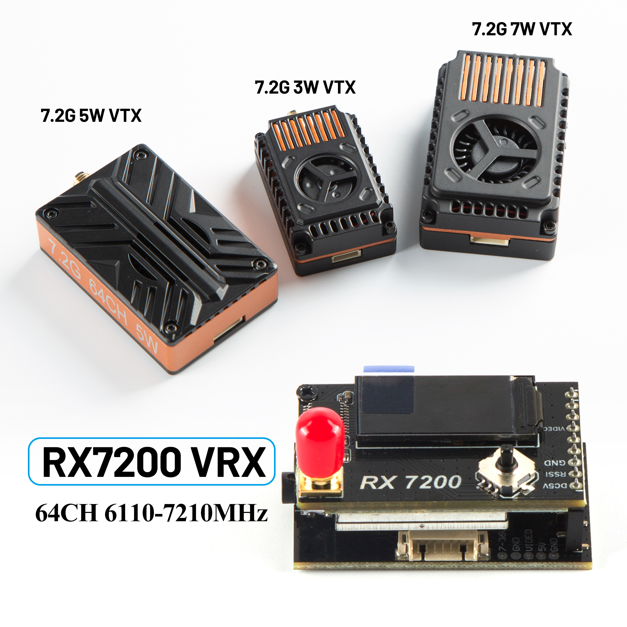 Fpv Drone Goggles - Module récepteur vidéo 7.2G 64 canaux