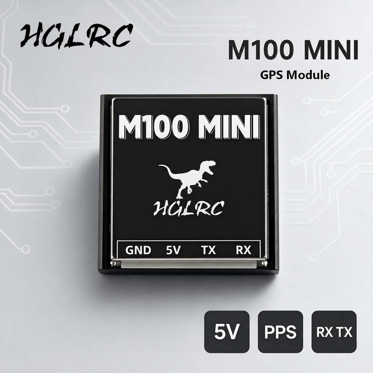 Fpv Drone Kit - Module GPS miniature HGLRC M100, puce