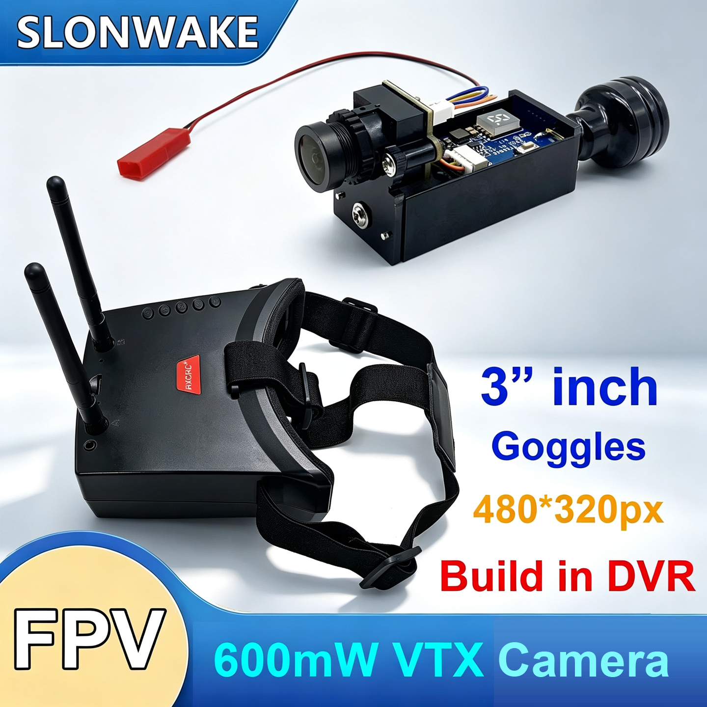 Fpv Drone Goggles - Lunettes FPV 5.8G 56CH à double