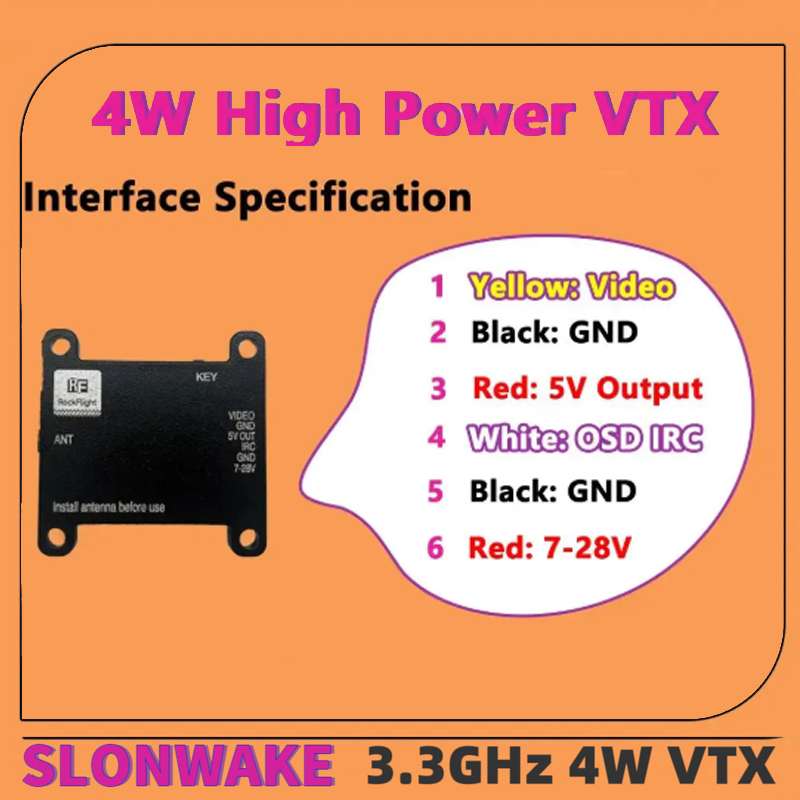 Émetteur vidéo VTX SLONWAKE FP - Fpv Drone Frame avis et prix