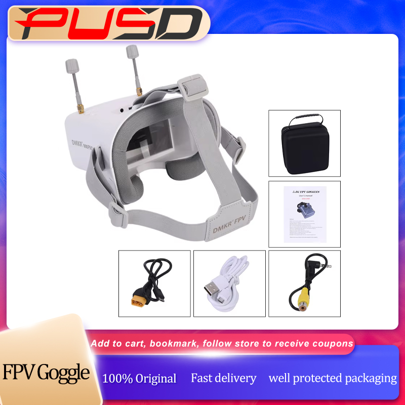 Lunettes FPV 008D PRO blanches - Fpv Drone Goggles avis et prix