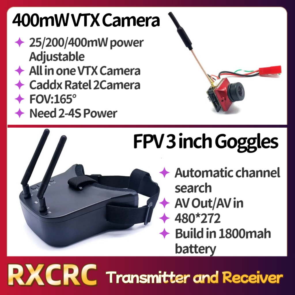RXCRC 5.8G Module émetteur 400 - Fpv Drone Goggles avis et prix