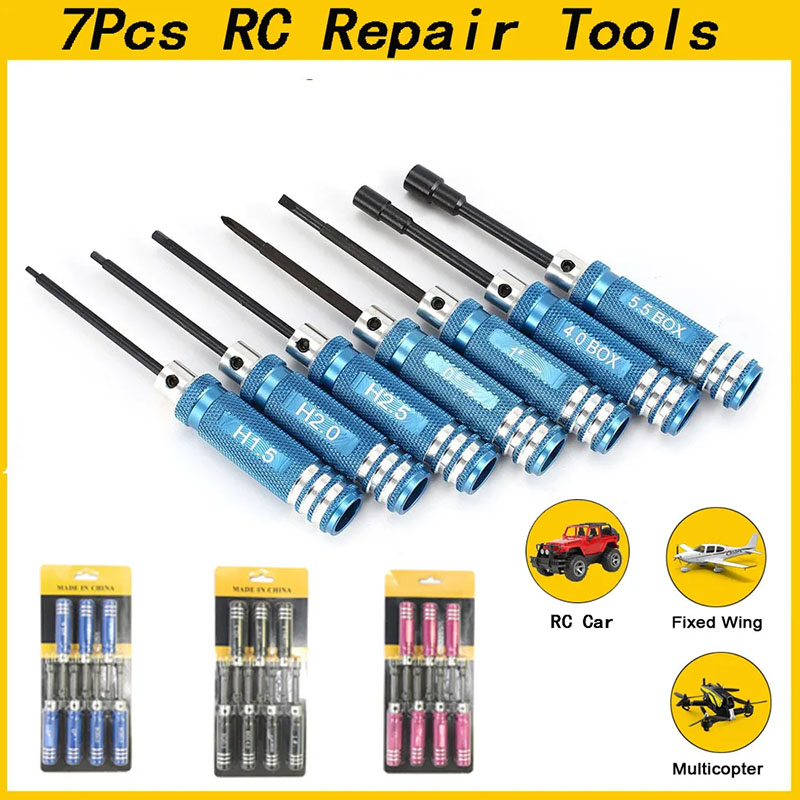 Kit de 7 tournevis hexagonaux  - Fpv Drone Tool Kit avis et prix
