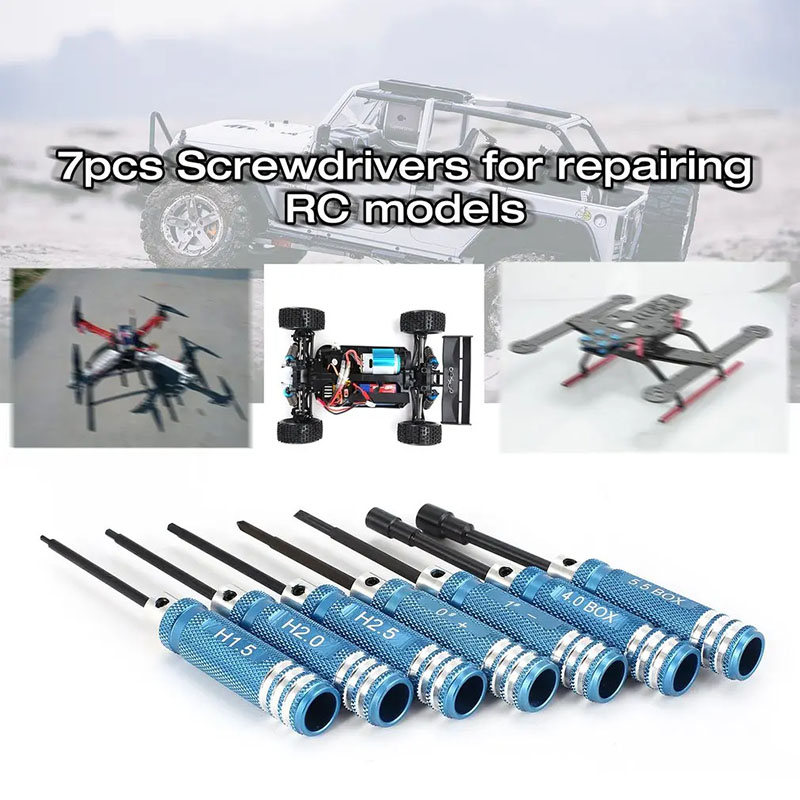 Kit de 7 tournevis hexagonaux  - Fpv Drone Tool Kit avis et prix