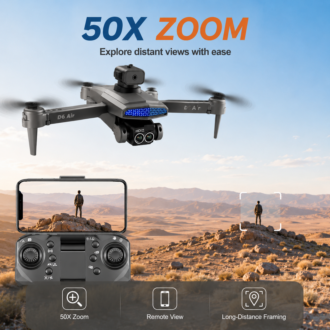 Drone RC pliable ZNLYRION D6 a - Fpv Drone Bag avis et prix