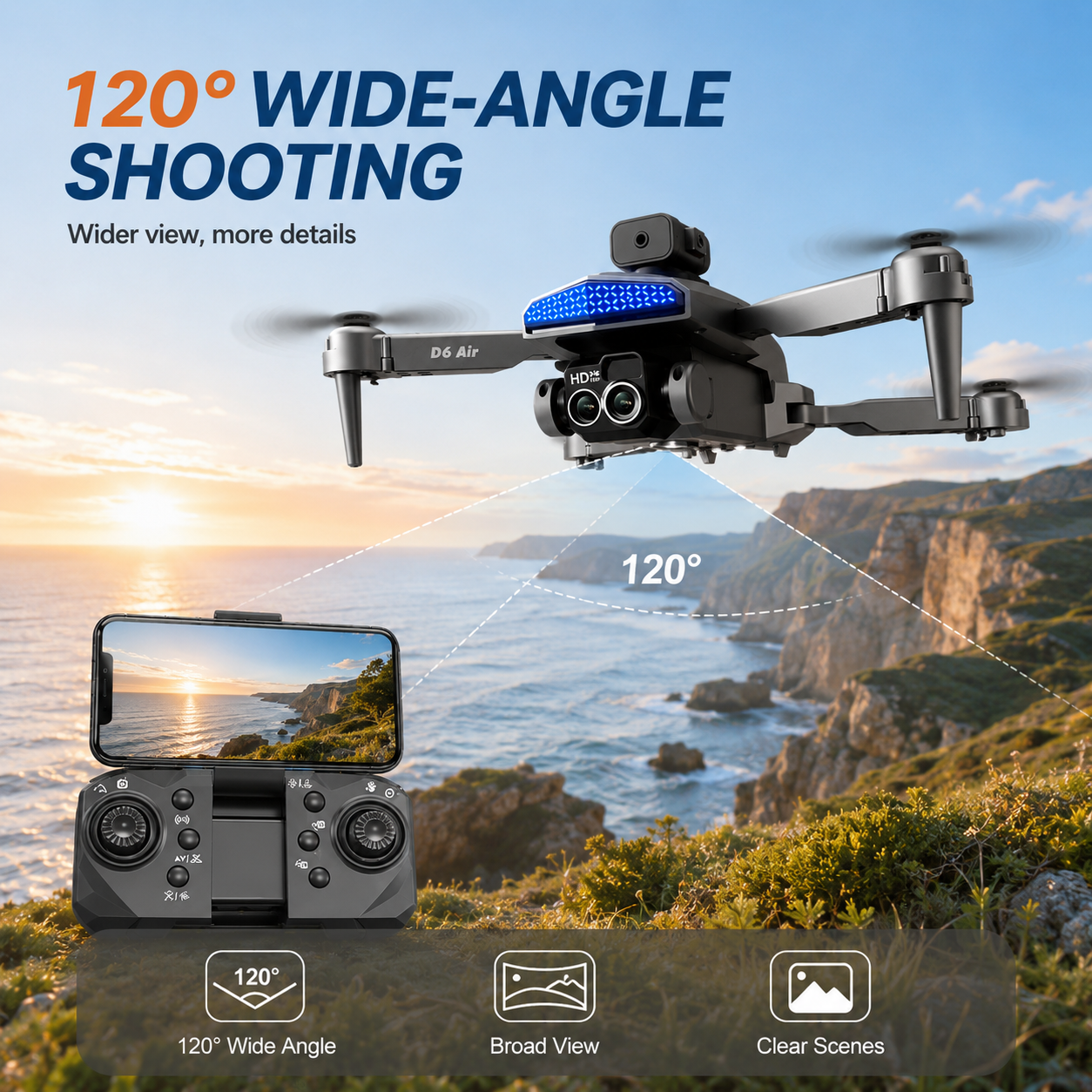 Drone RC pliable ZNLYRION D6 a - Fpv Drone Bag avis et prix