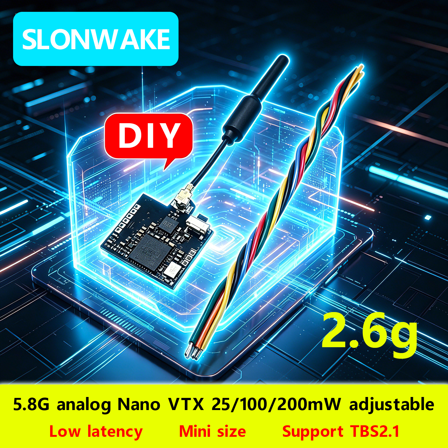 SLONWAKE Nano 5.8G 48CH 200mW  - Fpv Drone Frame avis et prix