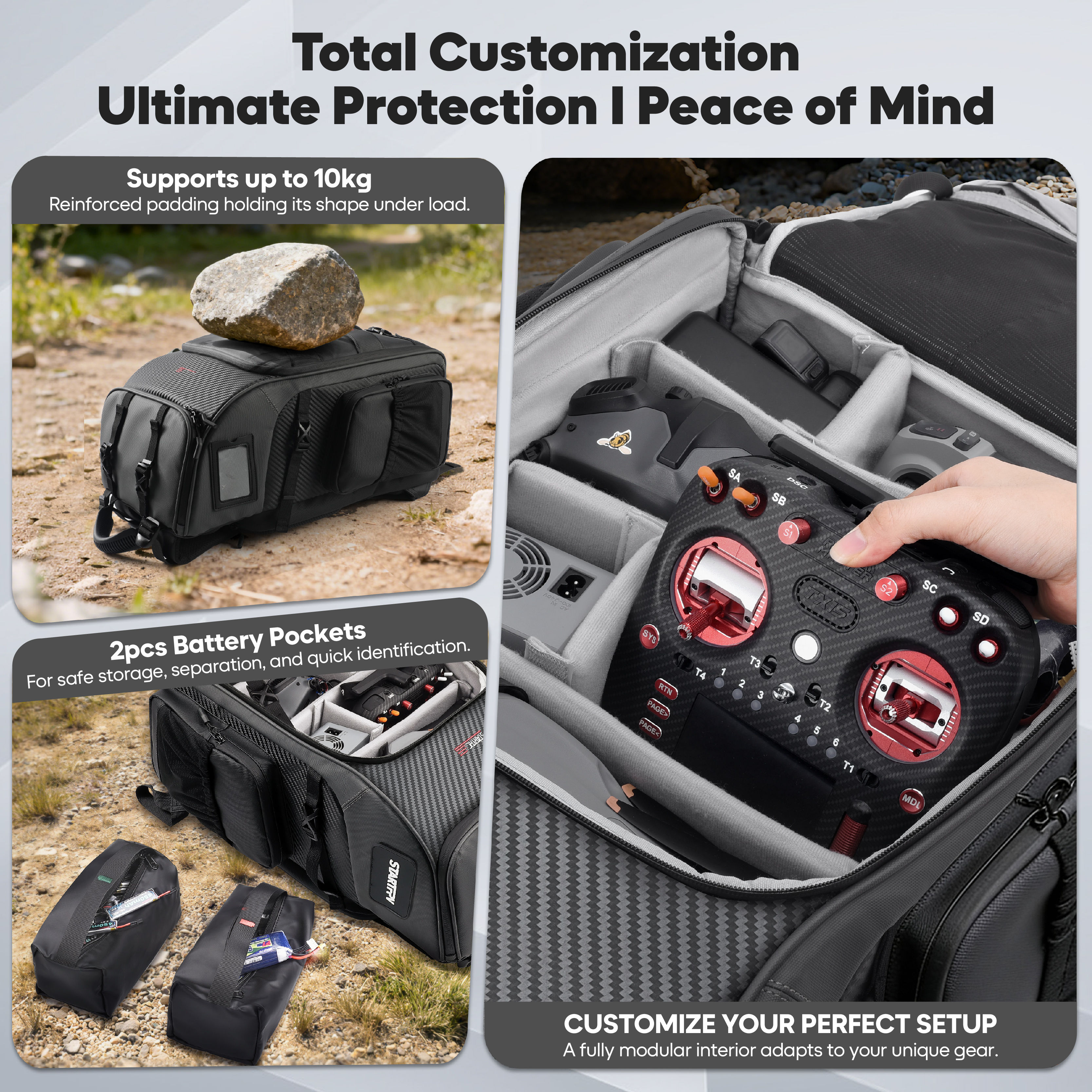 Sac à dos pour drone FPV 40L,  - Fpv Drone Bag avis et prix