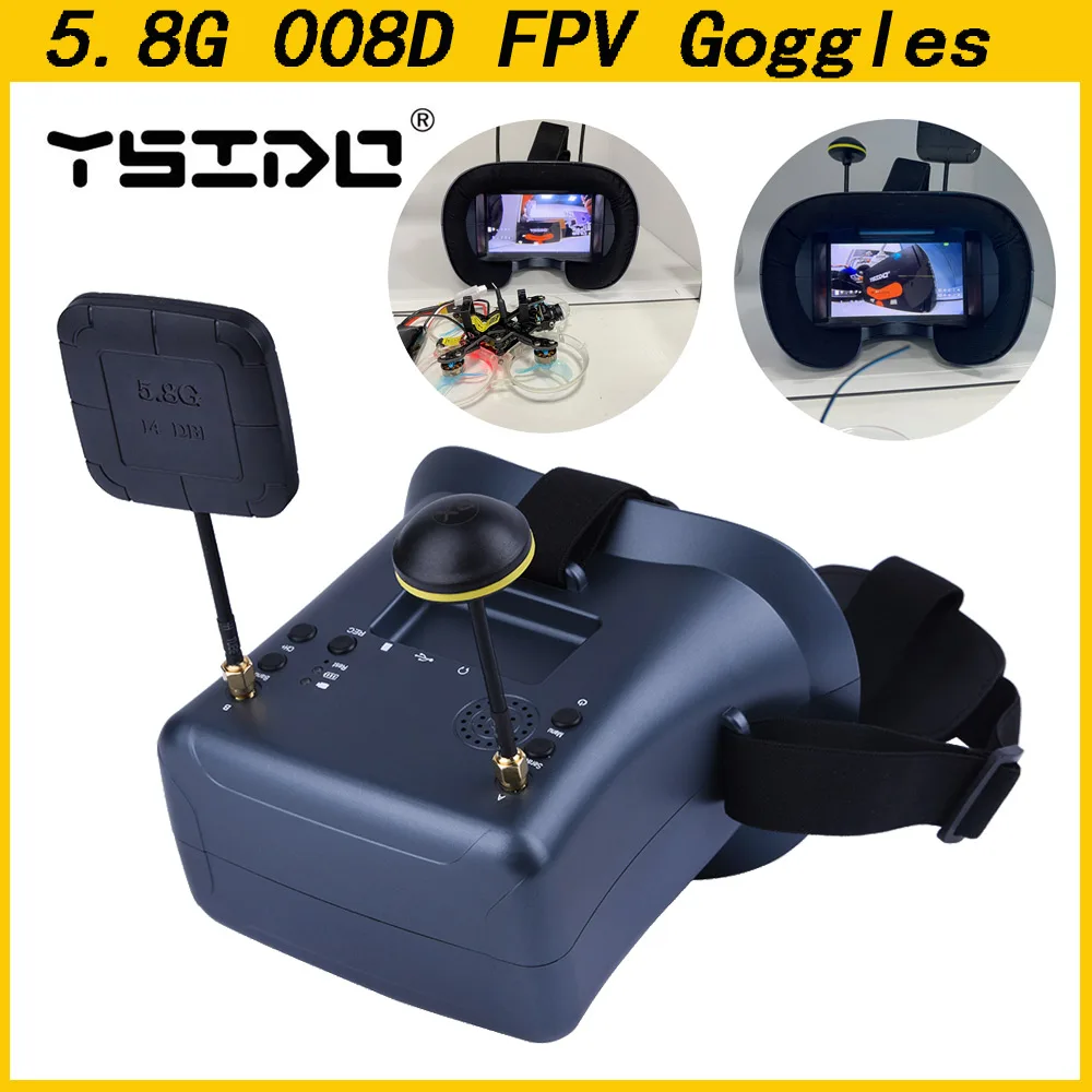 5.8G 40CH 4.3 pouces 800*480 c - Fpv Drone Goggles avis et prix