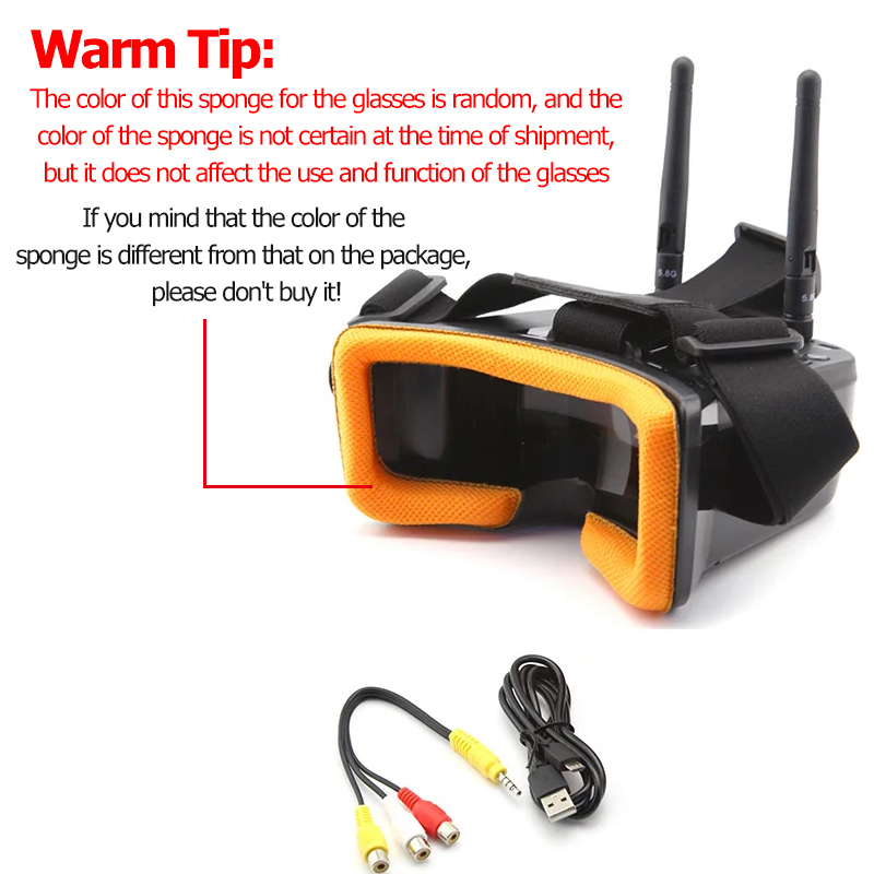 VR009 lunettes vidéo FPV 3 pou - Fpv Drone Goggles avis et prix